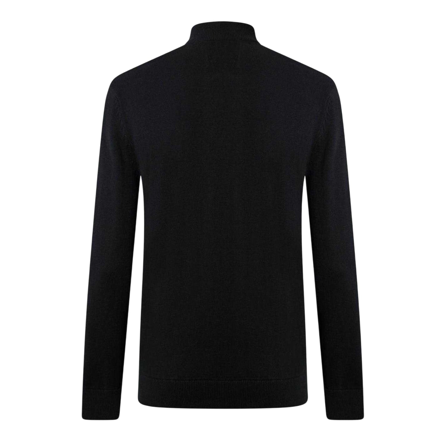 Black - Back - Jack Wills Mens Funnel Neck Jumper