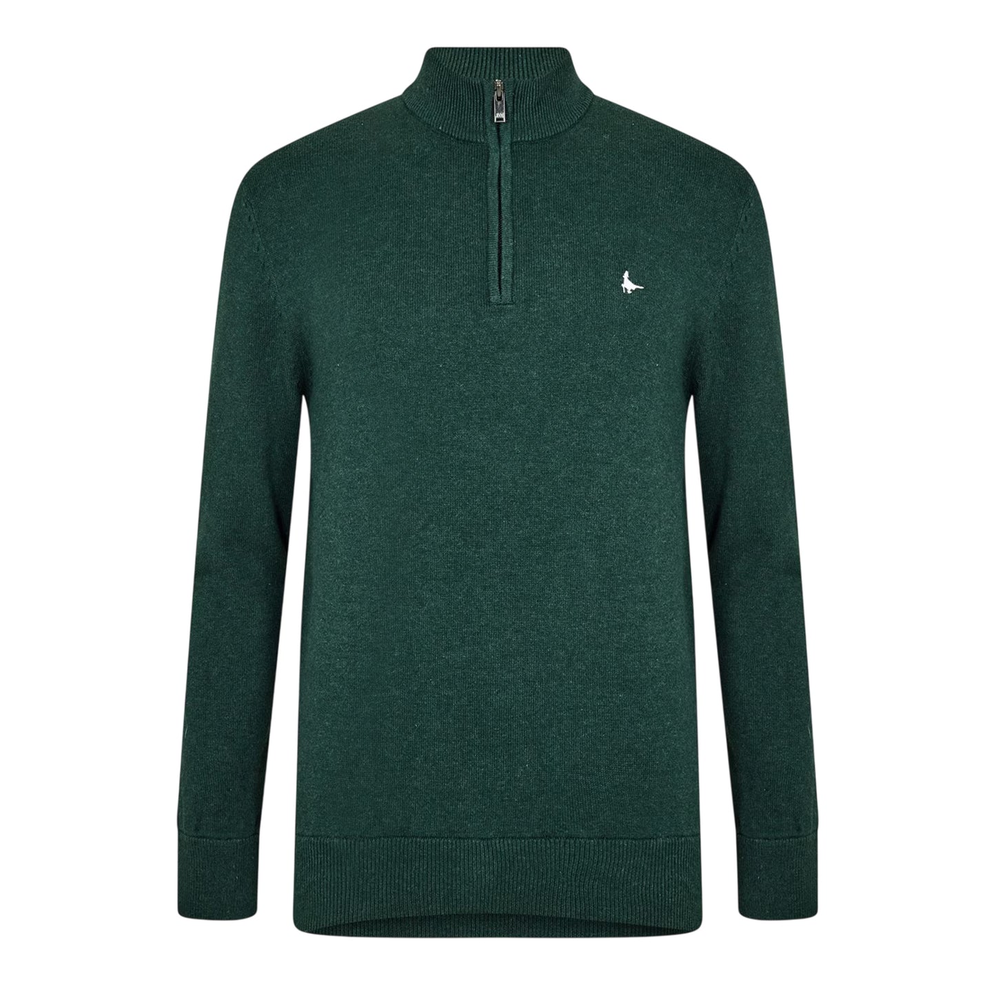 Pine Marl - Front - Jack Wills Mens Funnel Neck Jumper