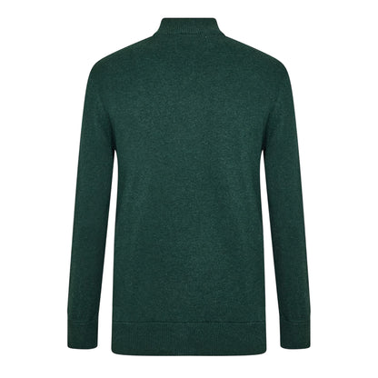 Pine Marl - Back - Jack Wills Mens Funnel Neck Jumper