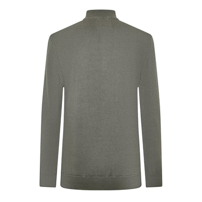 Slate - Back - Jack Wills Mens Funnel Neck Jumper