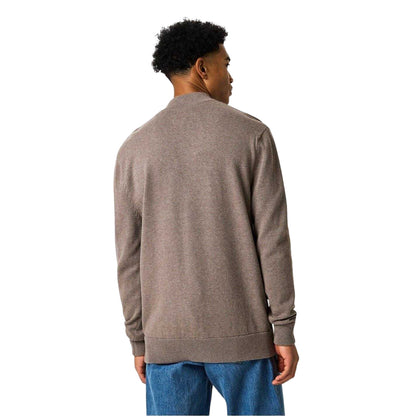 Brown Marl Marl - Back - Jack Wills Mens Funnel Neck Jumper