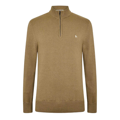 Fawn - Front - Jack Wills Mens Funnel Neck Jumper