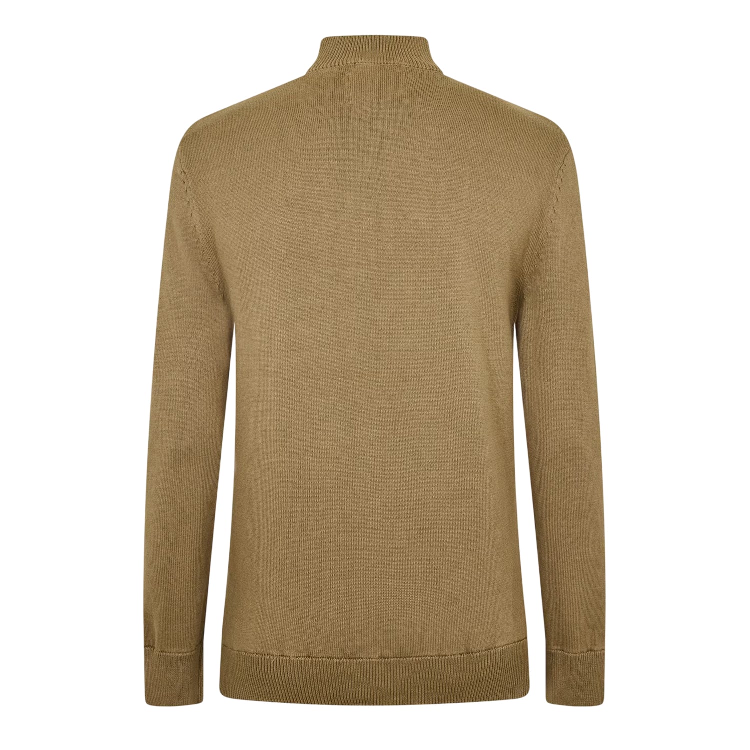 Fawn - Back - Jack Wills Mens Funnel Neck Jumper