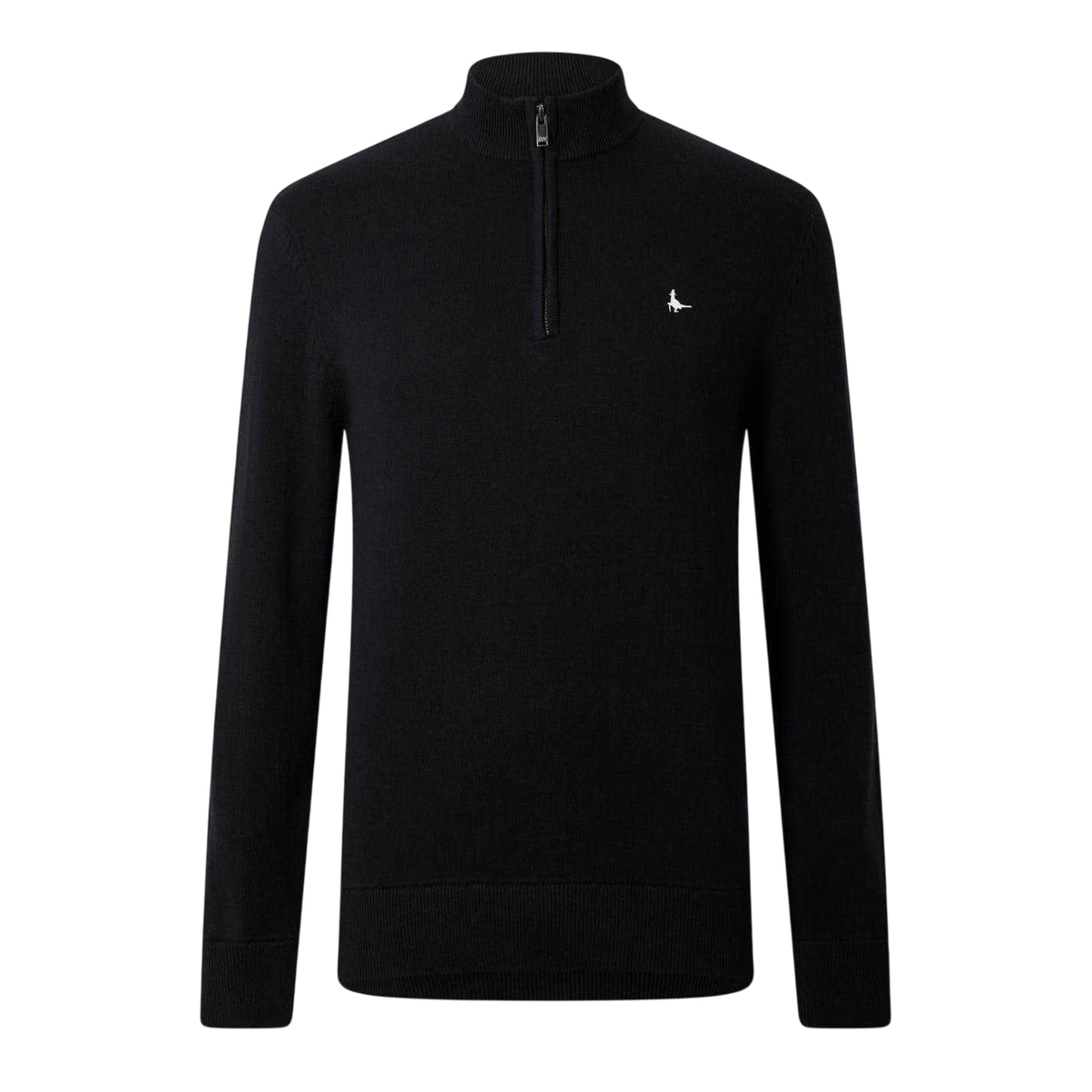 Black - Front - Jack Wills Mens Funnel Neck Jumper