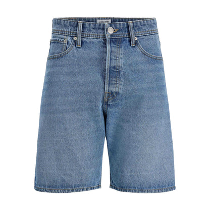 Blue Denim - Front - Jack And Jones Mens Tony Denim Loose Fit Shorts