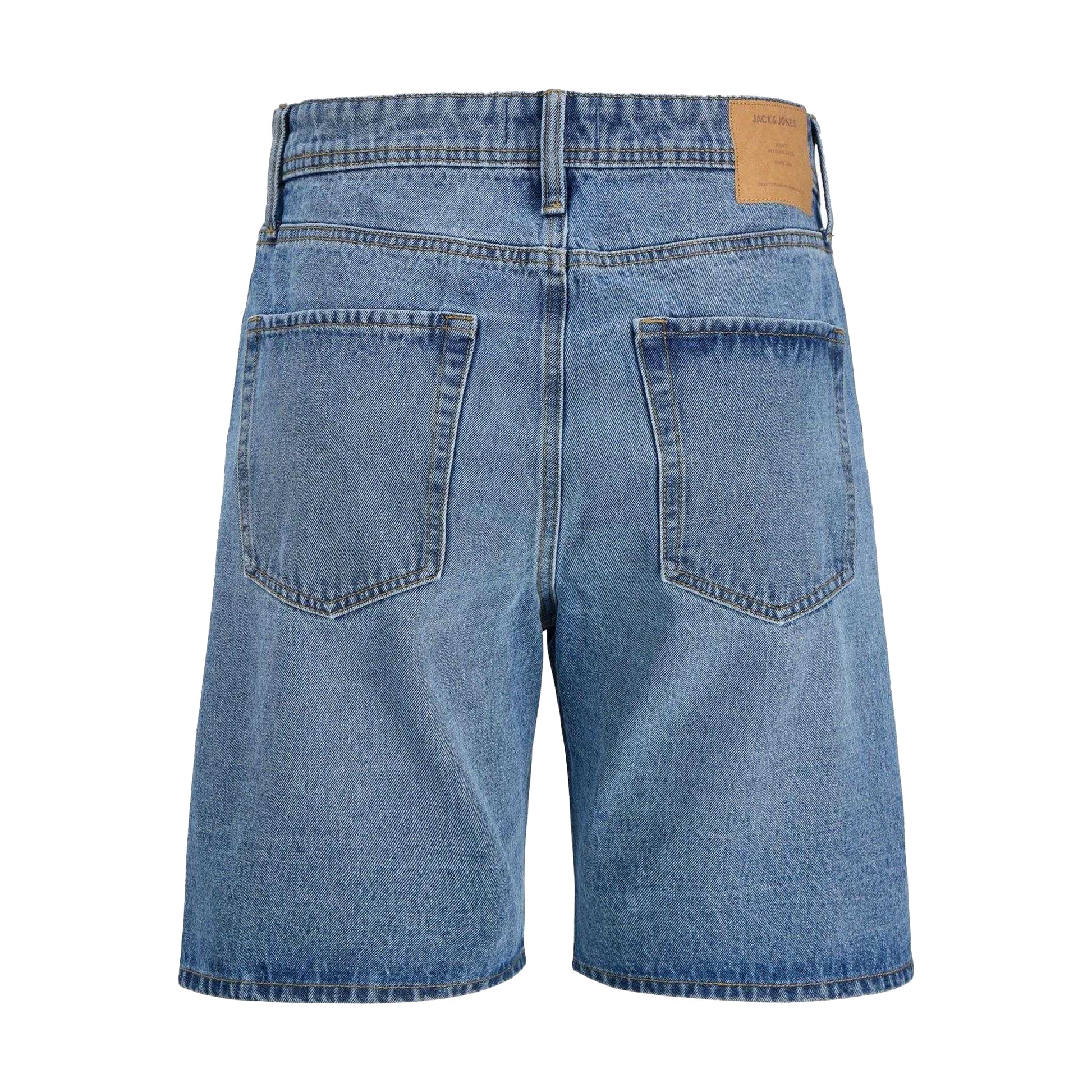 Blue Denim - Back - Jack And Jones Mens Tony Denim Loose Fit Shorts