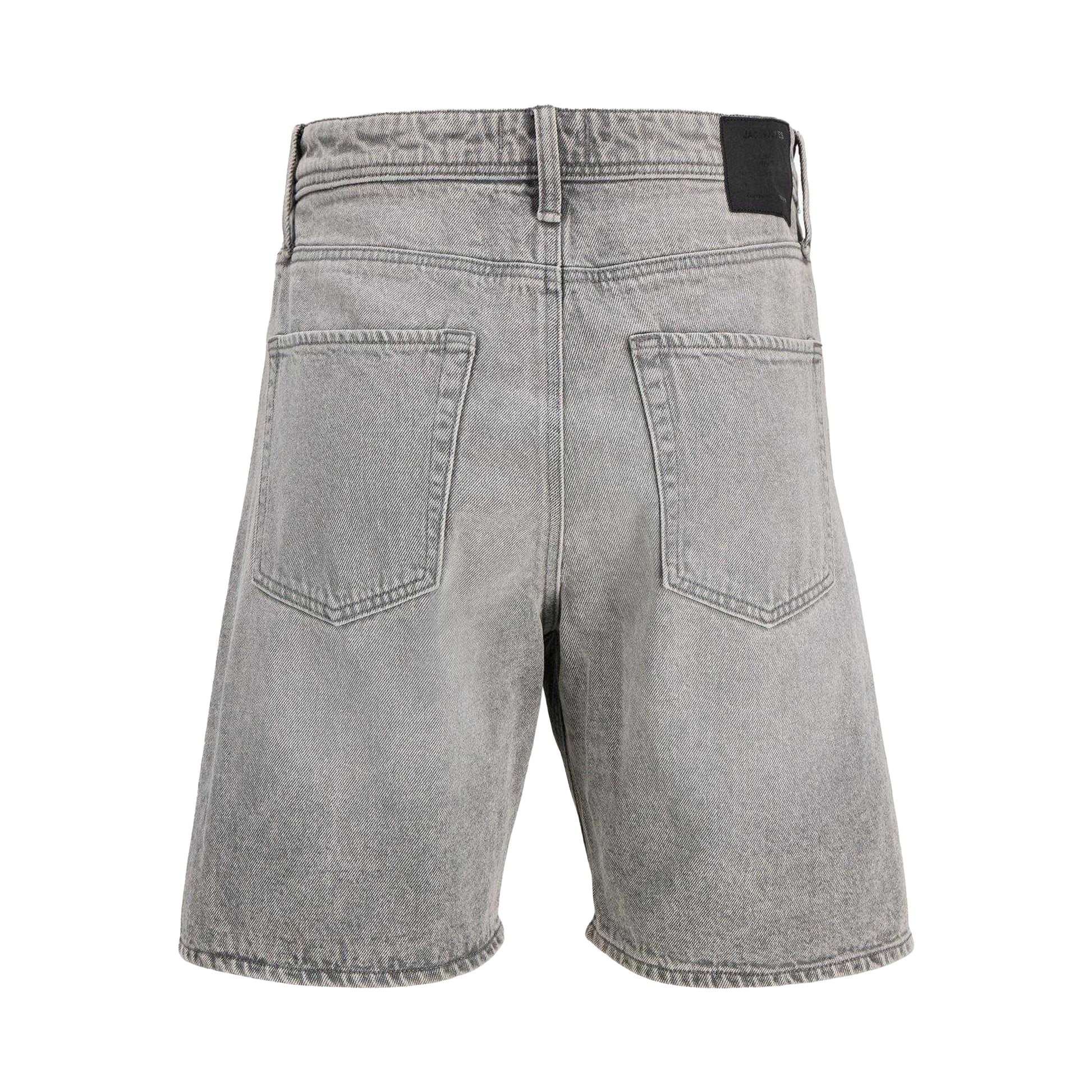 Grey Denim - Back - Jack And Jones Mens Tony Denim Loose Fit Shorts