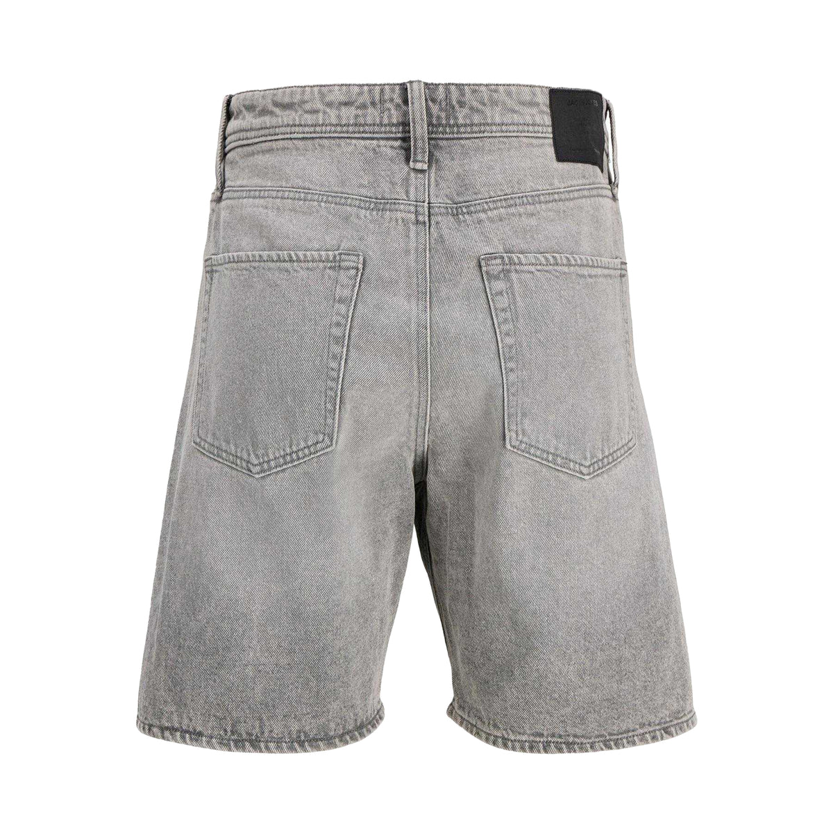 Grey Denim - Back - Jack And Jones Mens Tony Denim Loose Fit Shorts