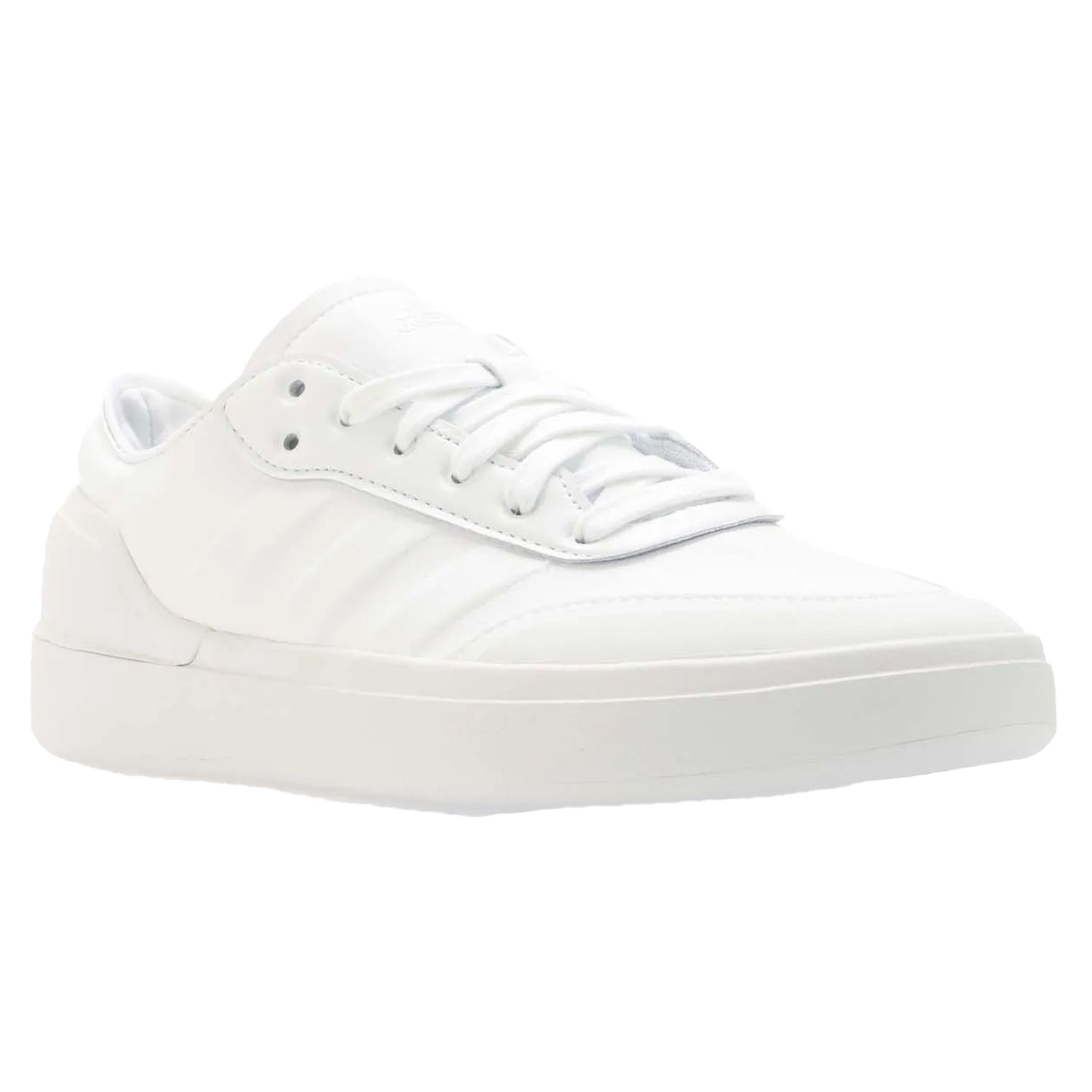 White - Front - Adidas Mens Court Revival Trainers