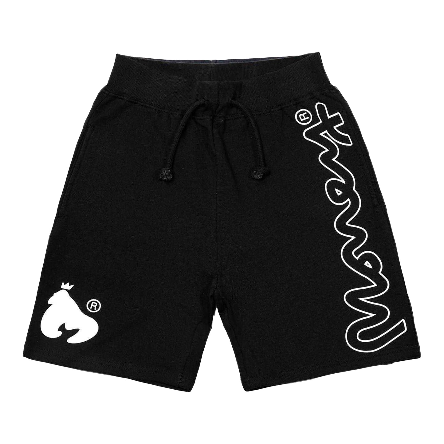 Black - Front - Money Childrens-Kids Cotton Signature Shorts