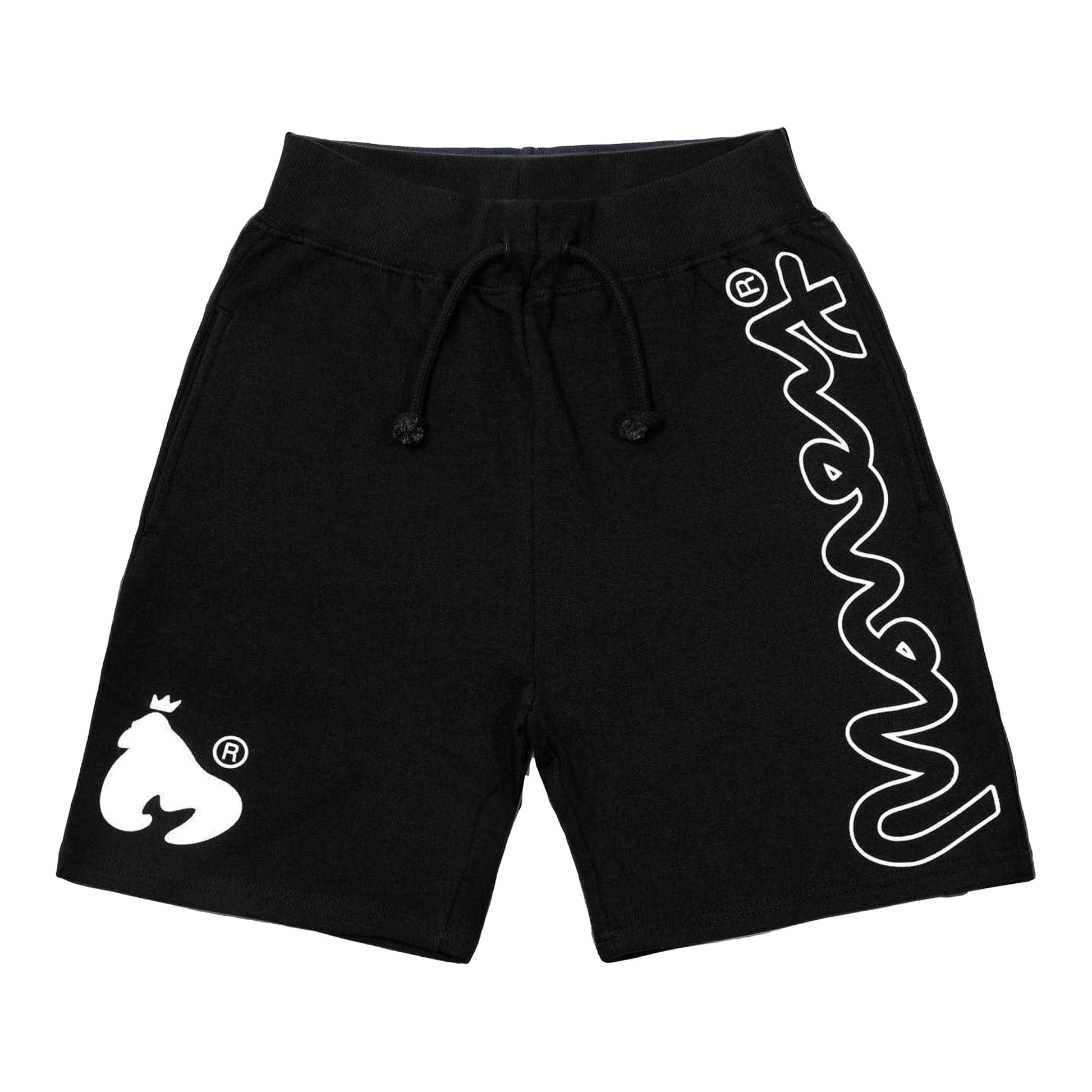 Black - Front - Money Childrens-Kids Cotton Signature Shorts