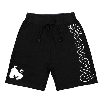 Black - Front - Money Childrens-Kids Cotton Signature Shorts