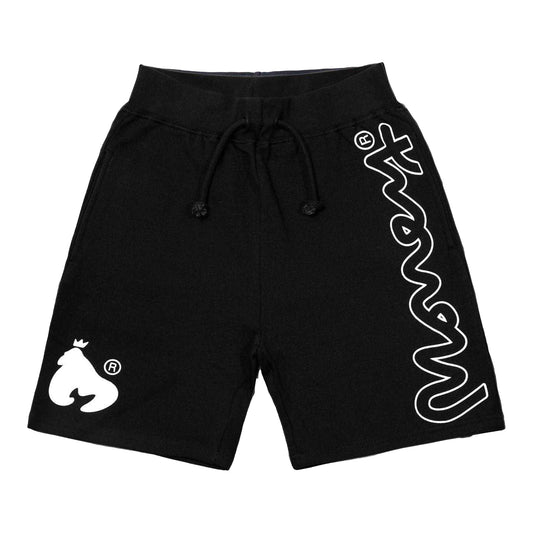 Black - Front - Money Childrens-Kids Cotton Signature Shorts