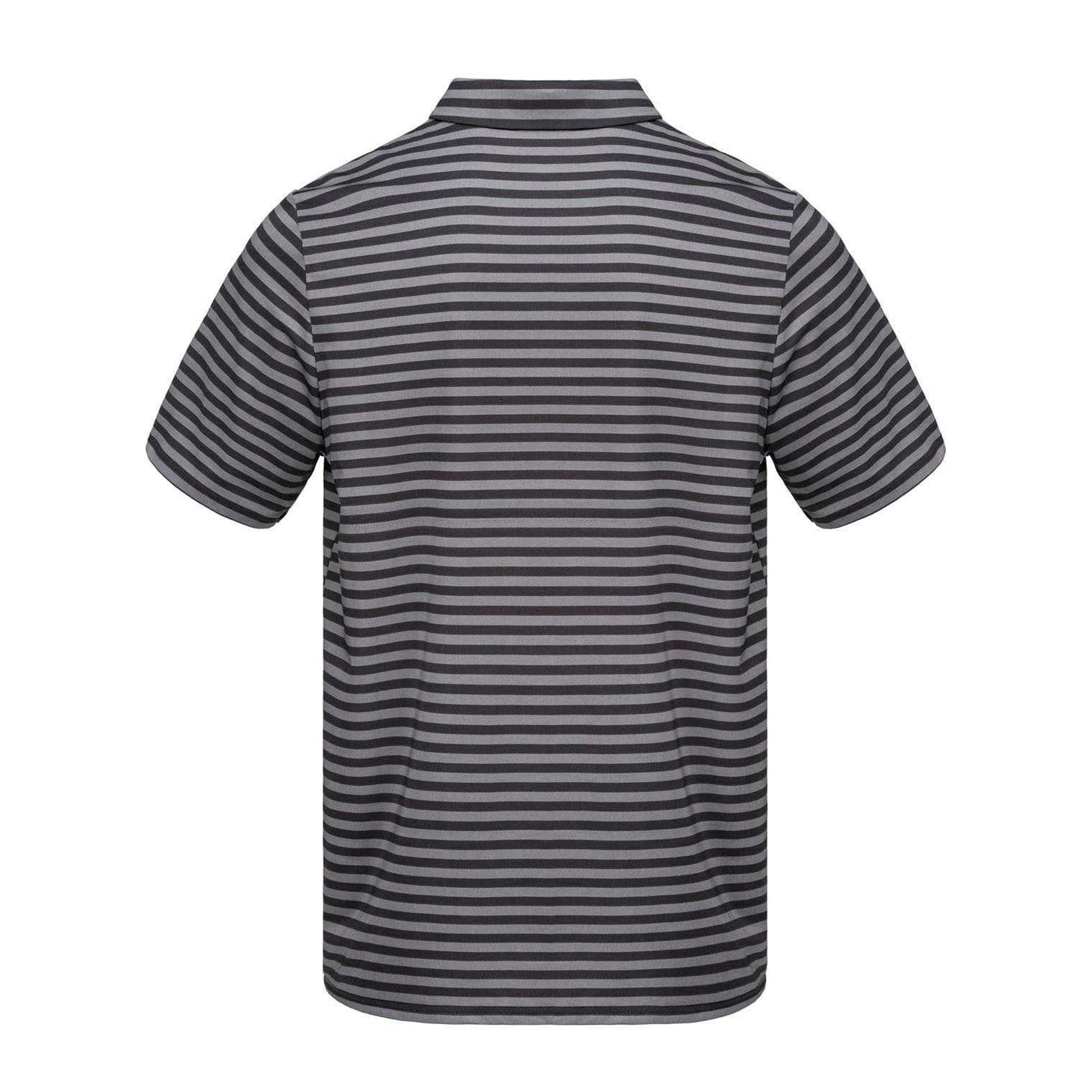 Black - Back - Slazenger Mens Stripe Polo Shirt