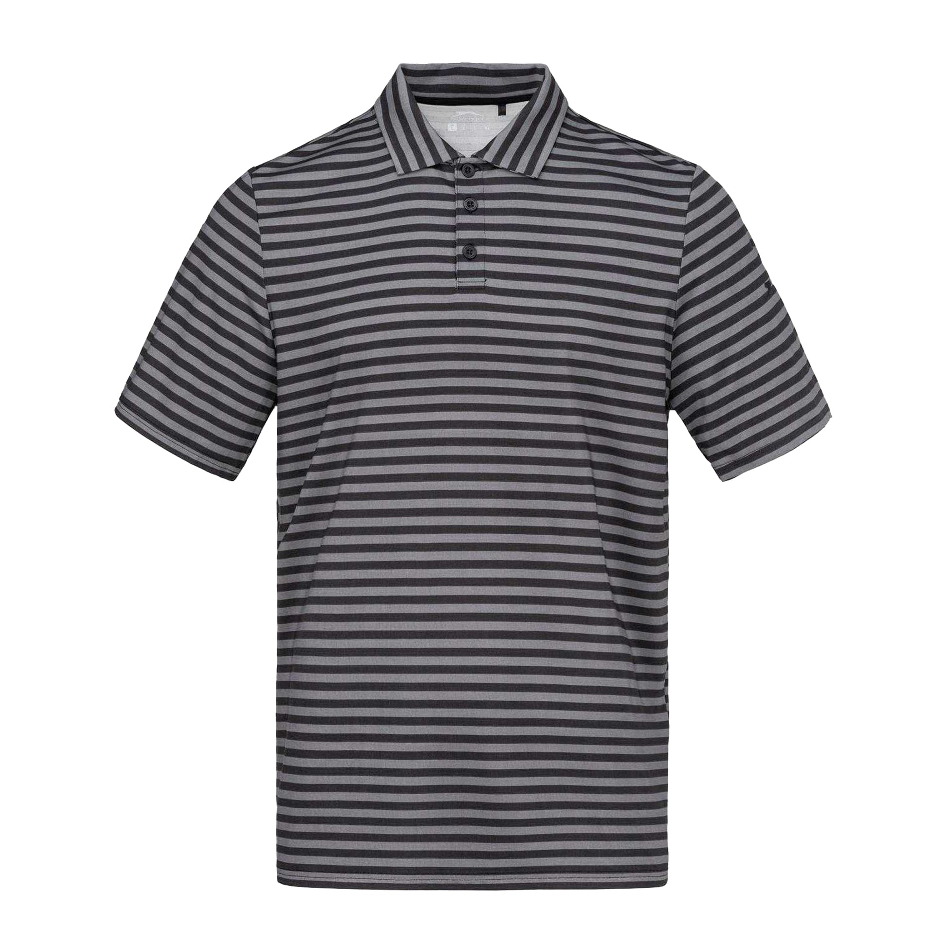 Black - Front - Slazenger Mens Stripe Polo Shirt