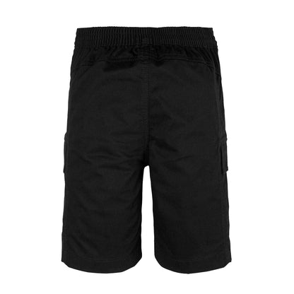 Black - Back - Calvin Klein Childrens-Kids Woven Cargo Shorts