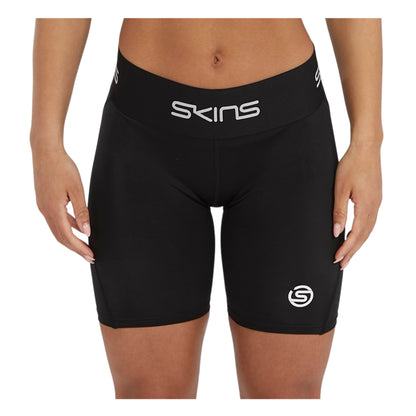 Black - Side - Skins Womens-Ladies Series-1 Compression Shorts