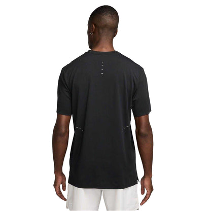 Black - Back - Nike Mens Pinnacle Dri-FIT Running T-Shirt