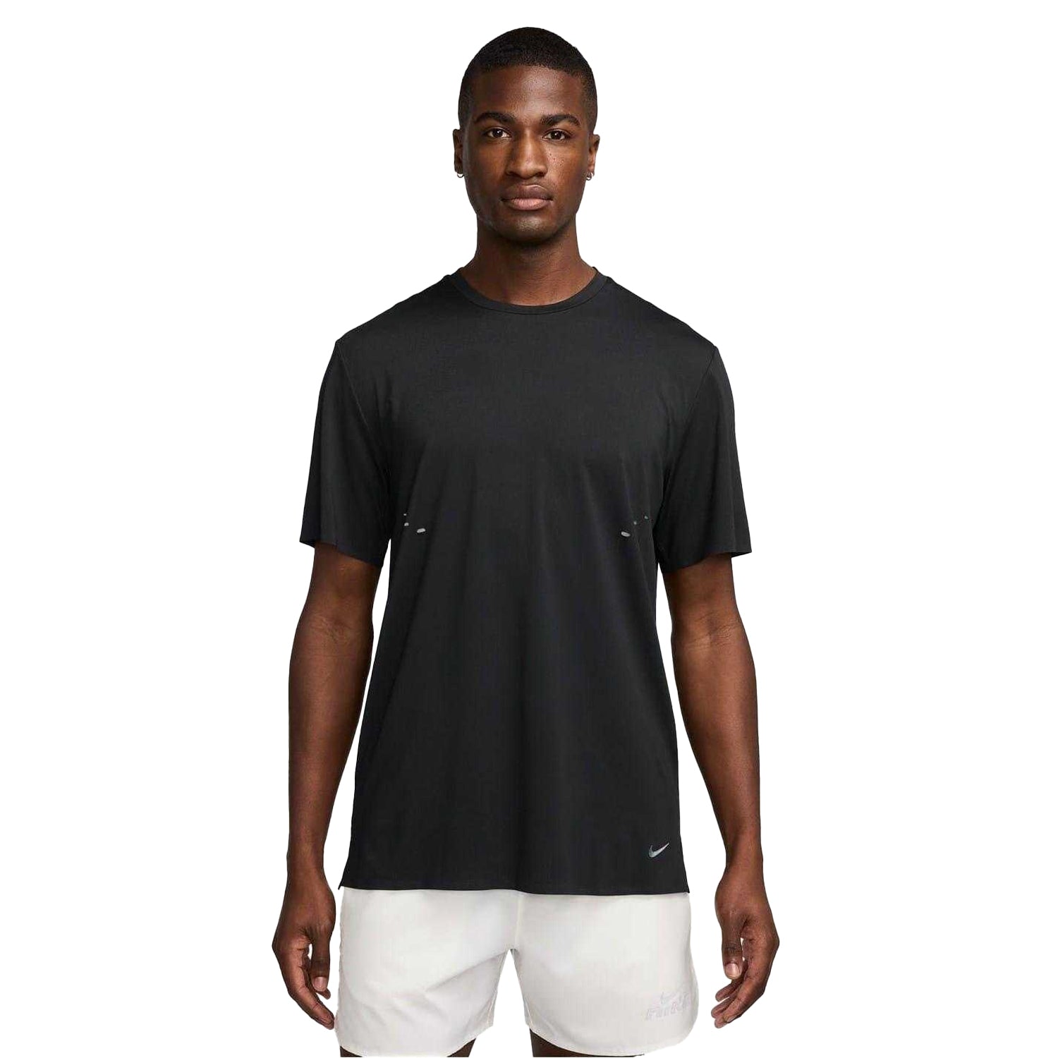 Black - Front - Nike Mens Pinnacle Dri-FIT Running T-Shirt