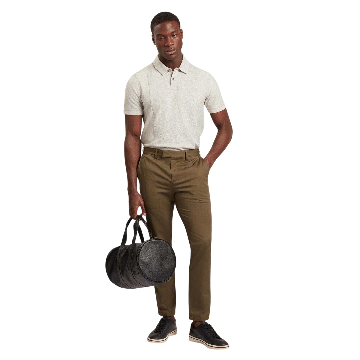 Light Grey - Lifestyle - Ted Baker Mens Panpolo Bone Polo Shirt
