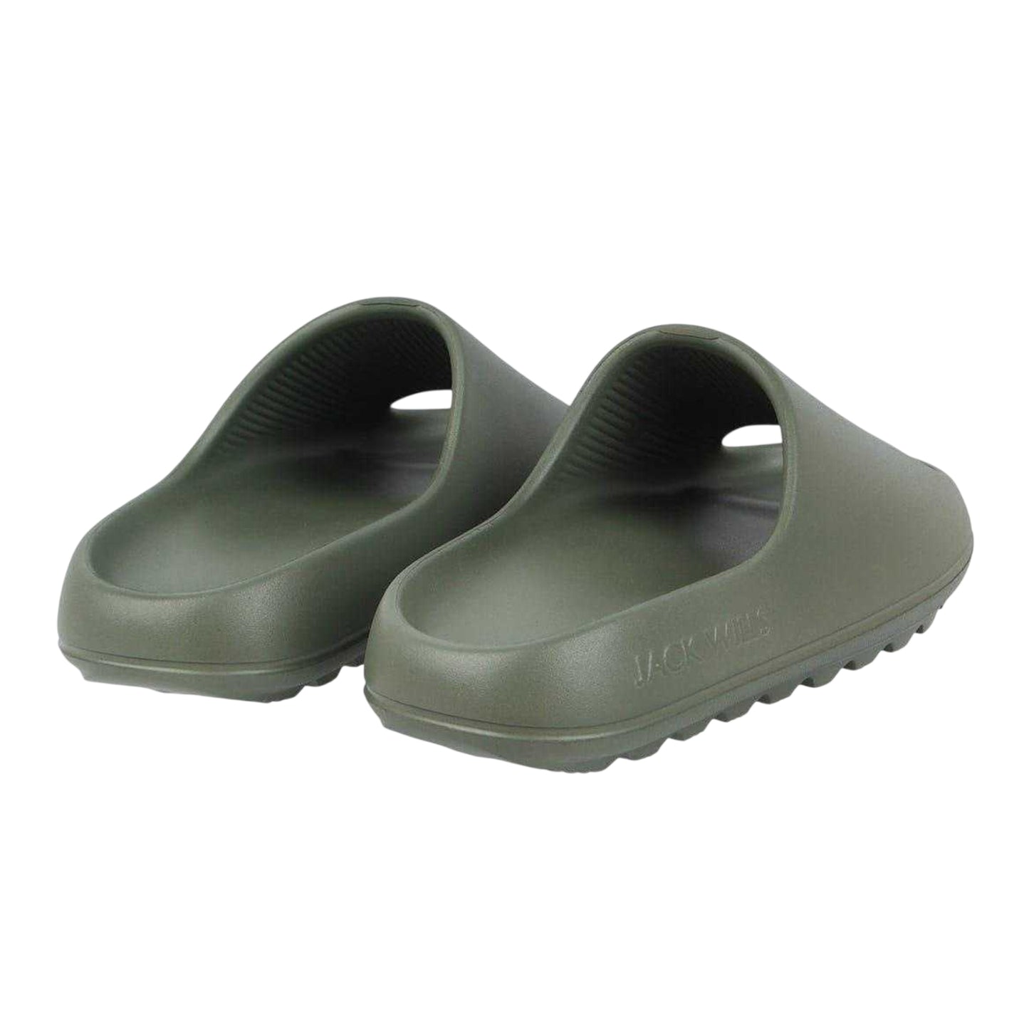 Dark Green - Back - Jack Wills Childrens-Kids EVA Wide Strap Sliders