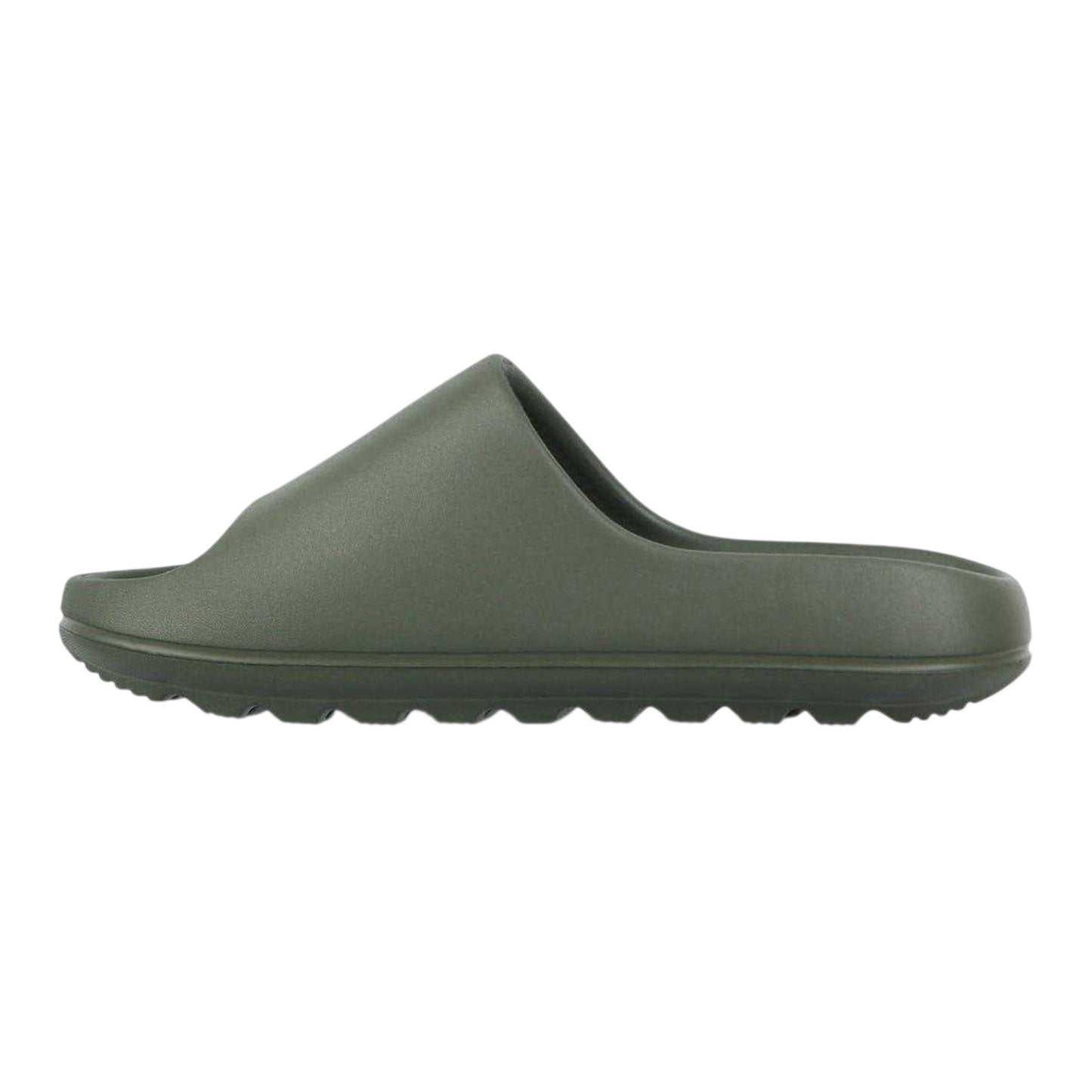 Dark Green - Side - Jack Wills Childrens-Kids EVA Wide Strap Sliders
