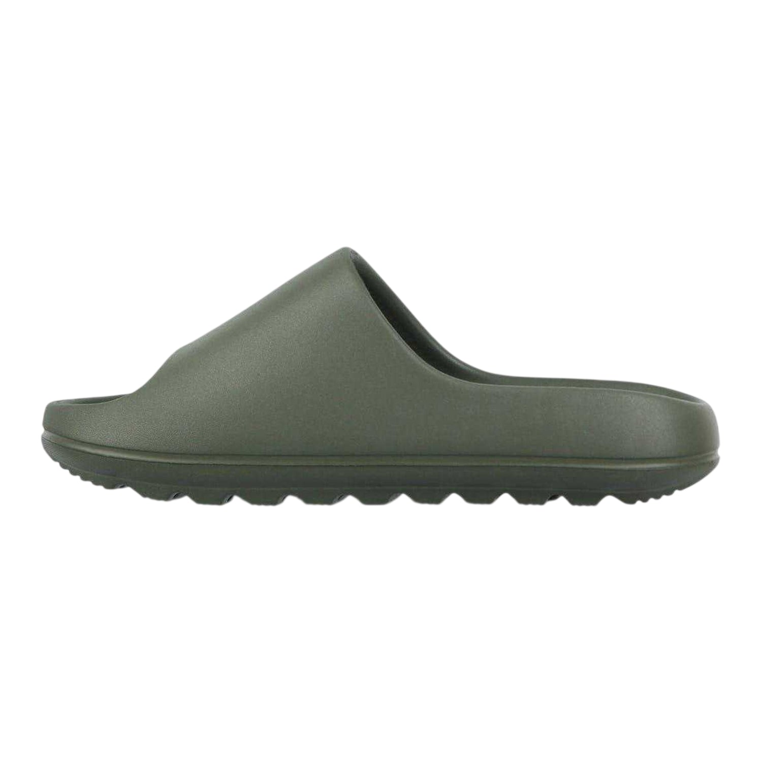 Dark Green - Side - Jack Wills Childrens-Kids EVA Wide Strap Sliders