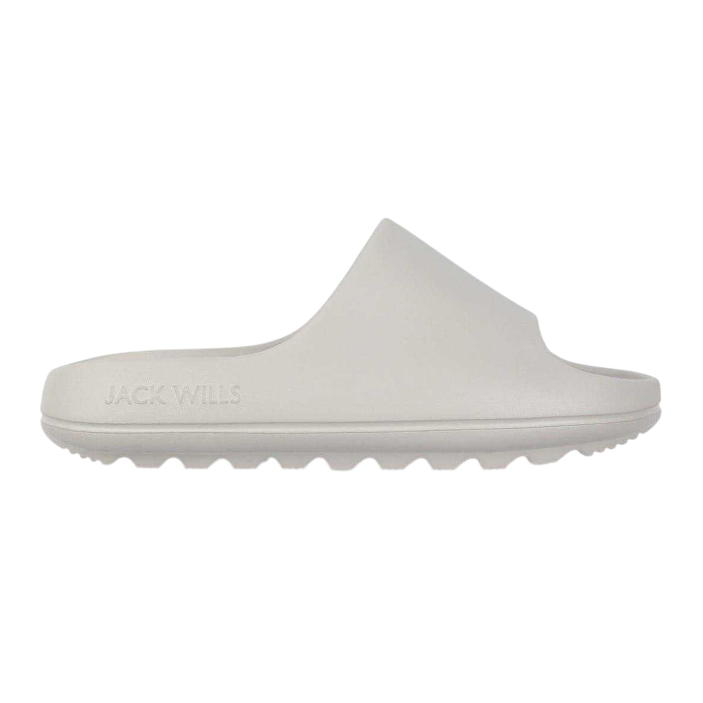 Light Grey - Front - Jack Wills Childrens-Kids EVA Wide Strap Sliders