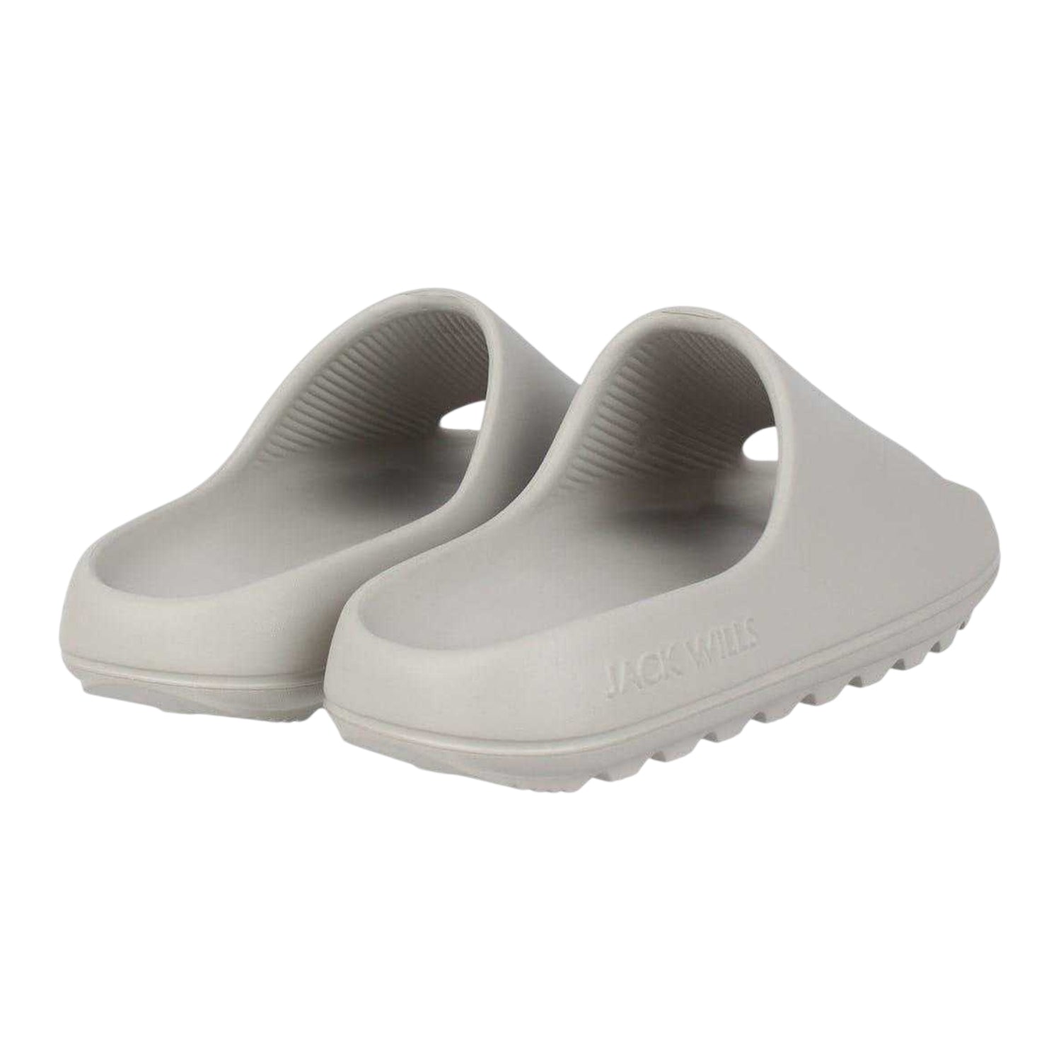 Light Grey - Back - Jack Wills Childrens-Kids EVA Wide Strap Sliders
