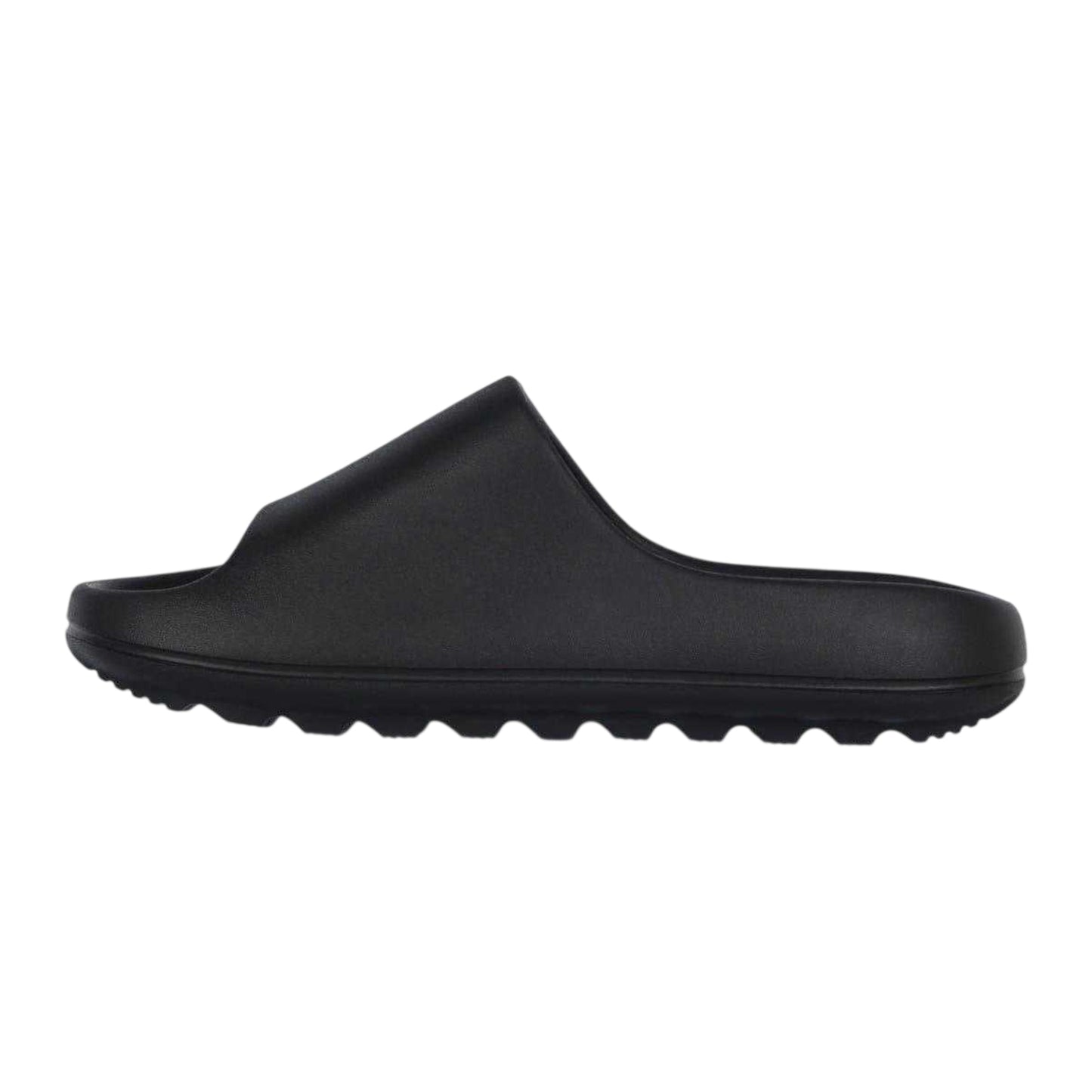 Black - Side - Jack Wills Childrens-Kids EVA Wide Strap Sliders