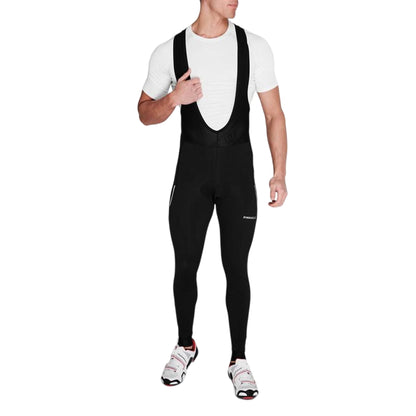 Black - Side - Pinnacle Mens Cycling Bib Tights