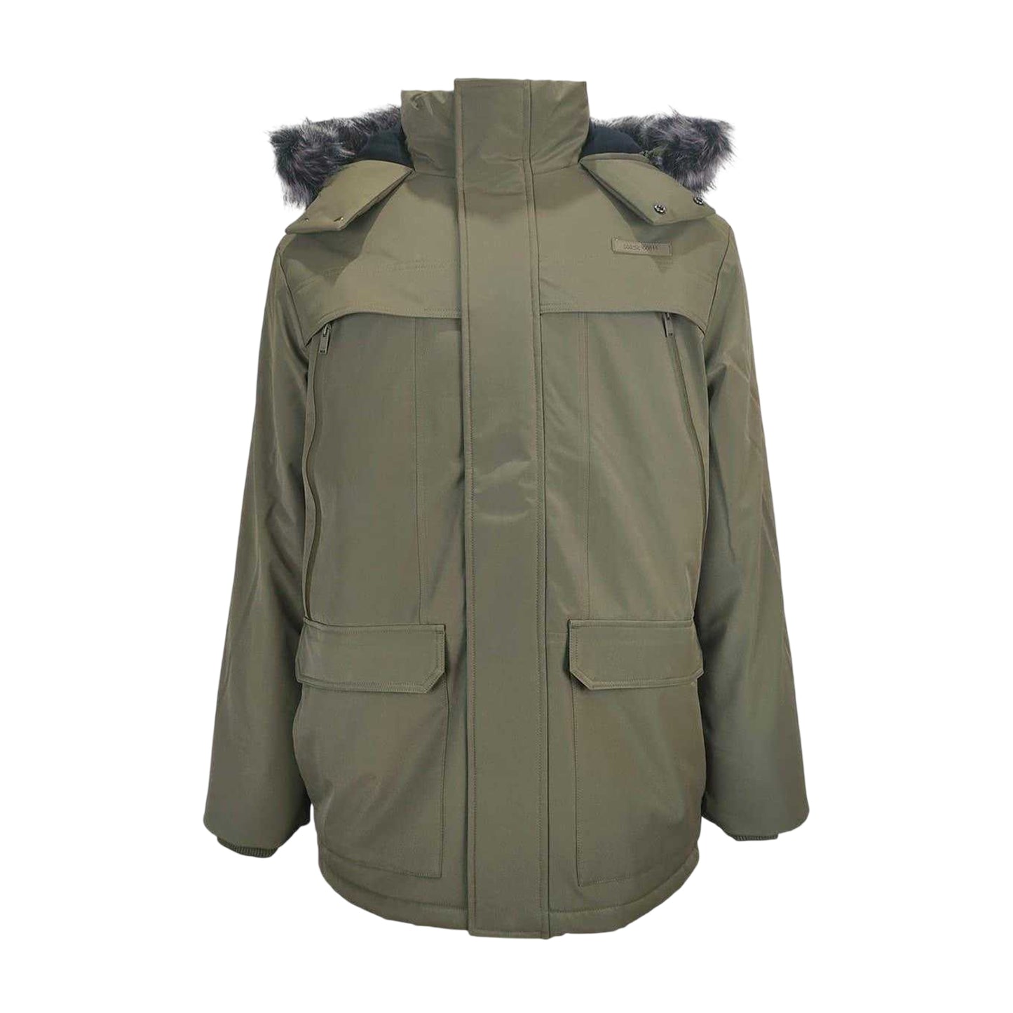 Olive - Front - Jack Wills Mens Parka
