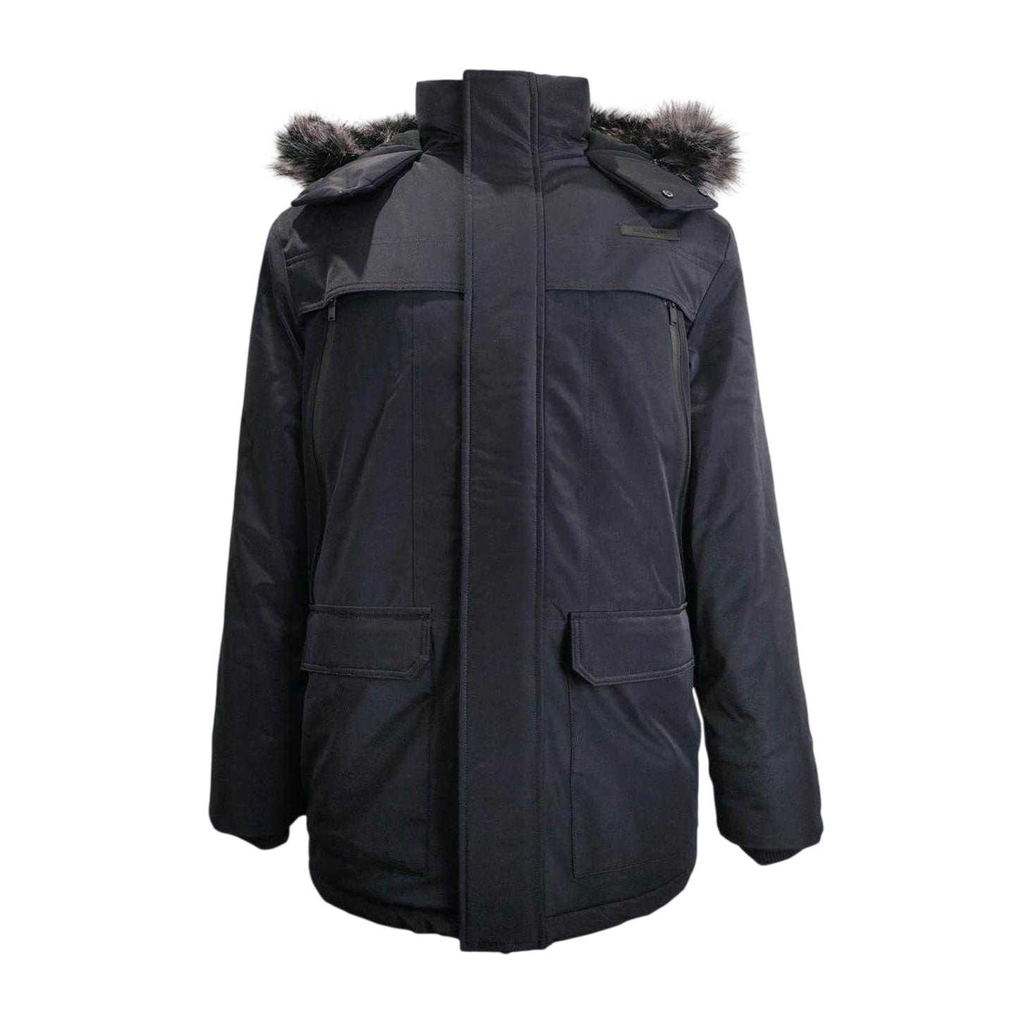 Black - Front - Jack Wills Mens Parka