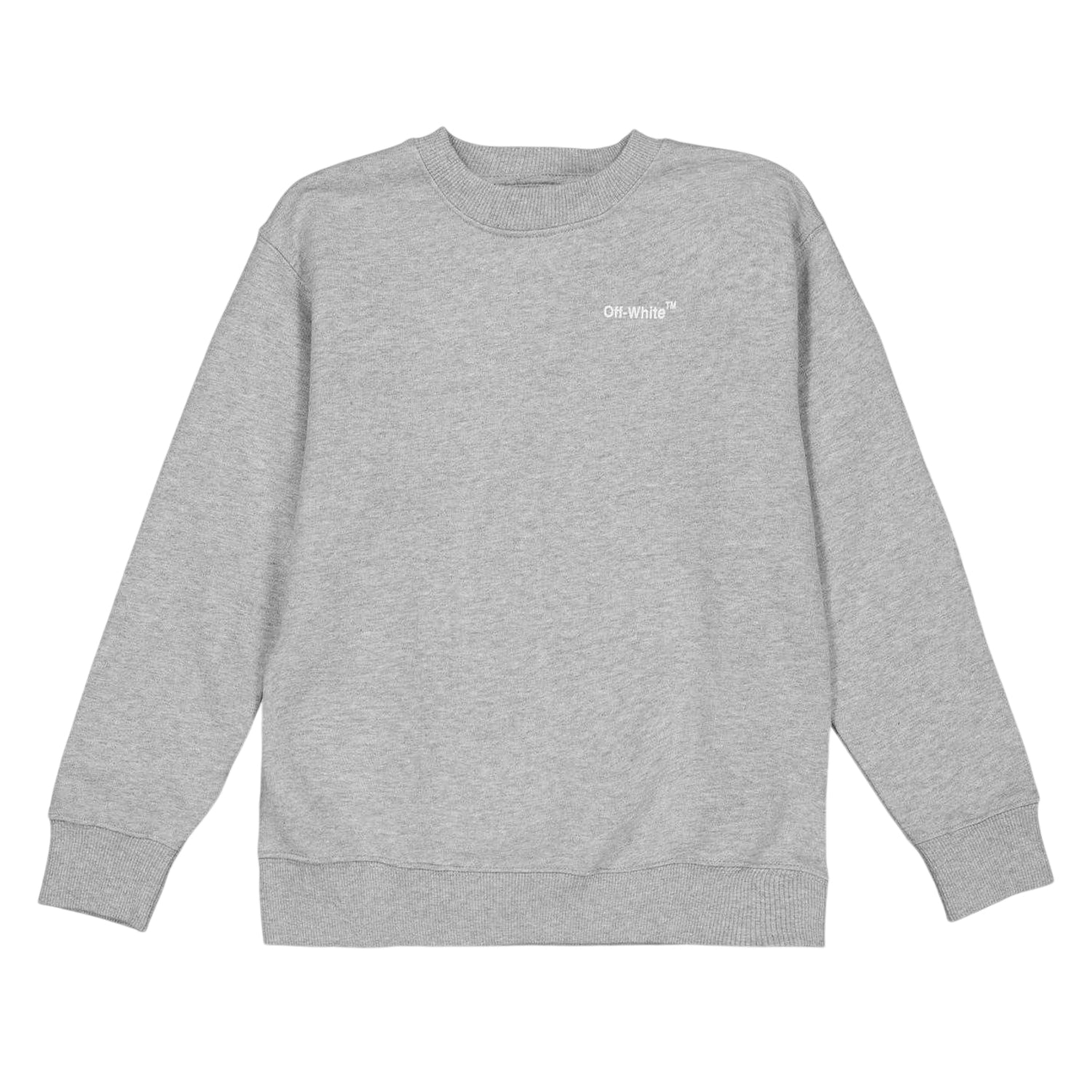 Grey - Front - Off White Childrens-Kids Monster Logo Regular Sweatshirt