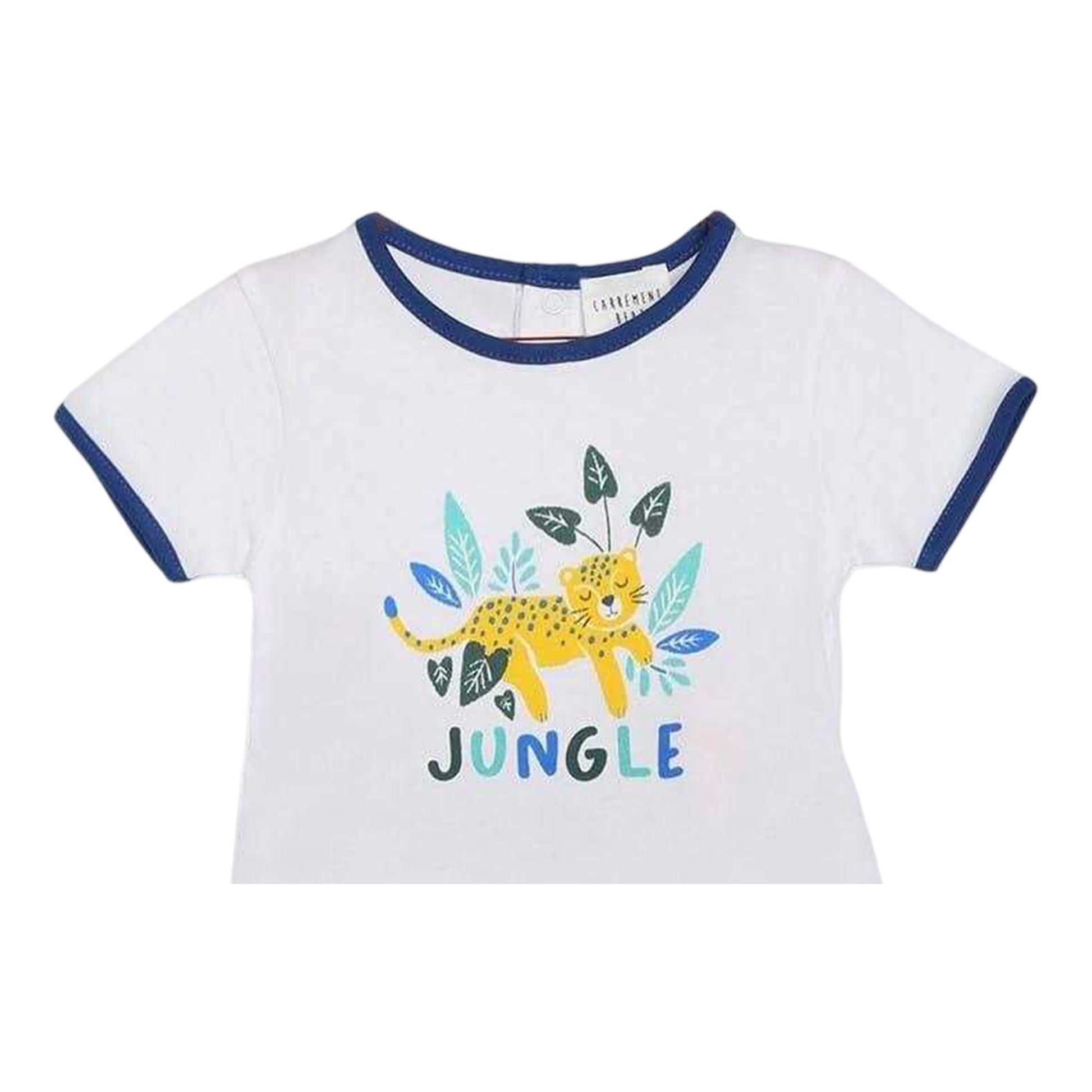White-Green - Back - Carrement Beau Baby Boys Shorts