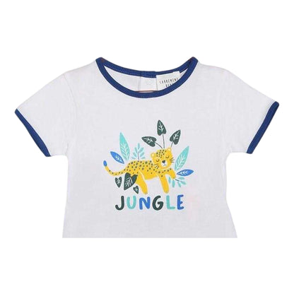 White-Green - Back - Carrement Beau Baby Boys Shorts