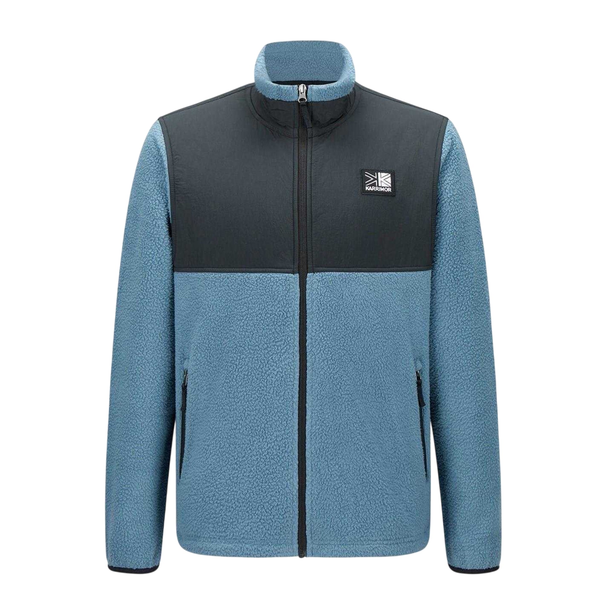 Blue-Black - Front - Karrimor Mens Base Camp Fleece Jacket