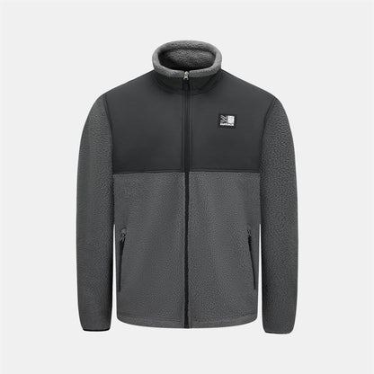 Grey-Black - Front - Karrimor Mens Base Camp Fleece Jacket