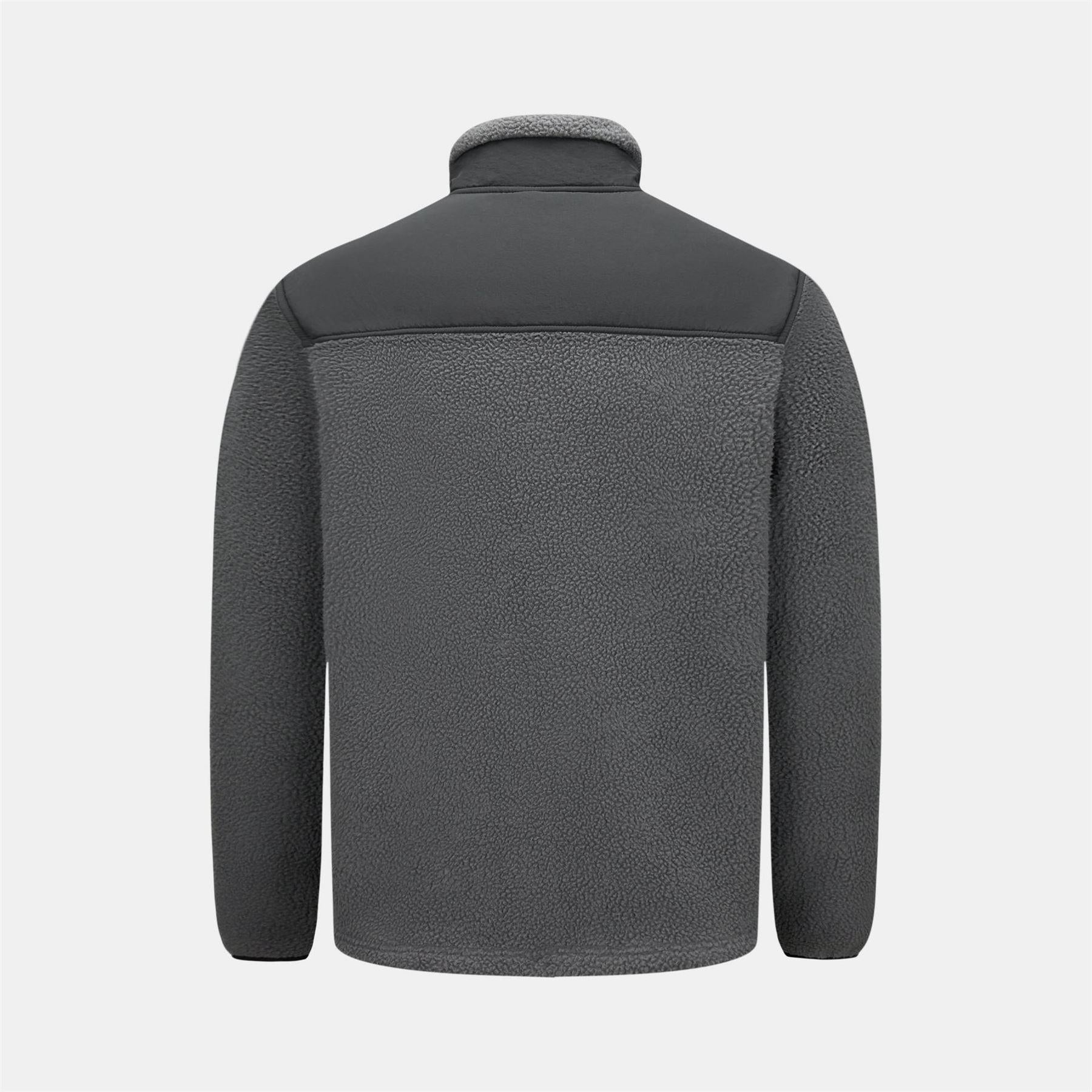 Grey-Black - Back - Karrimor Mens Base Camp Fleece Jacket
