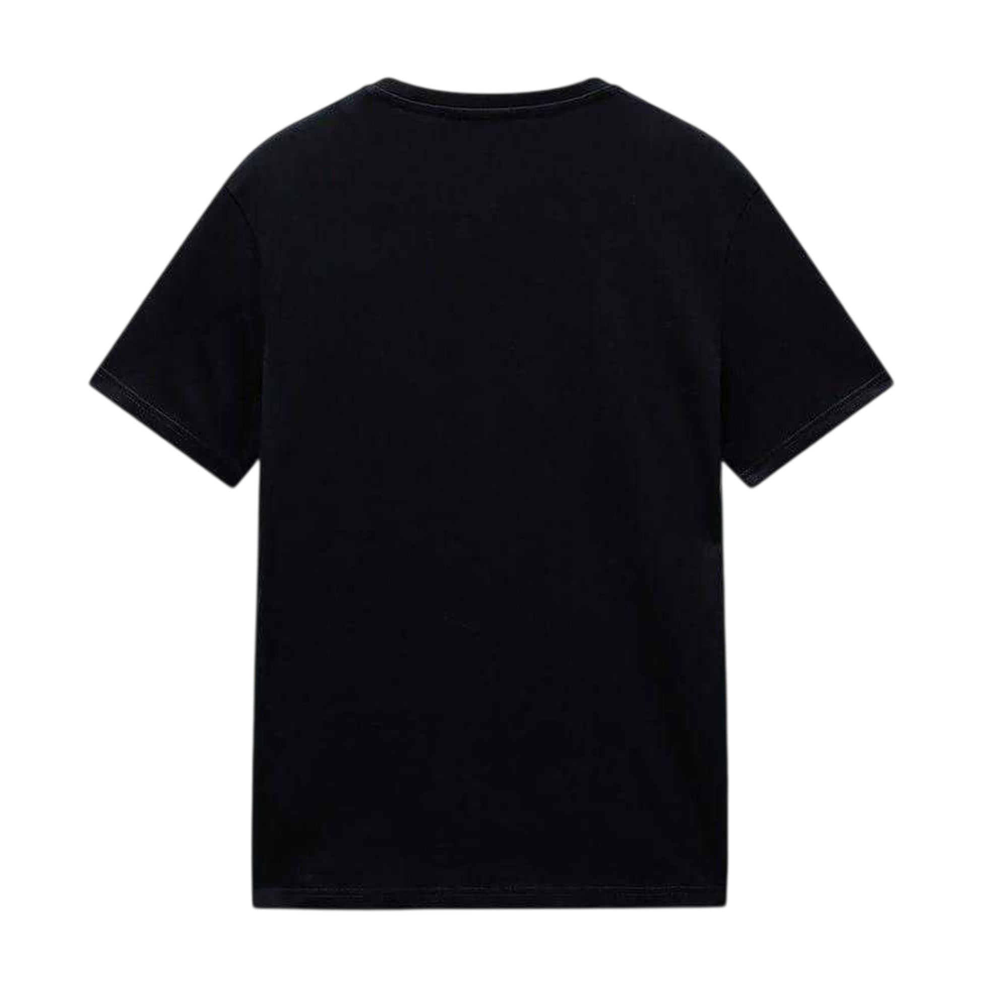 Black - Back - Napapijri Mens Salis Logo Short-Sleeved T-Shirt