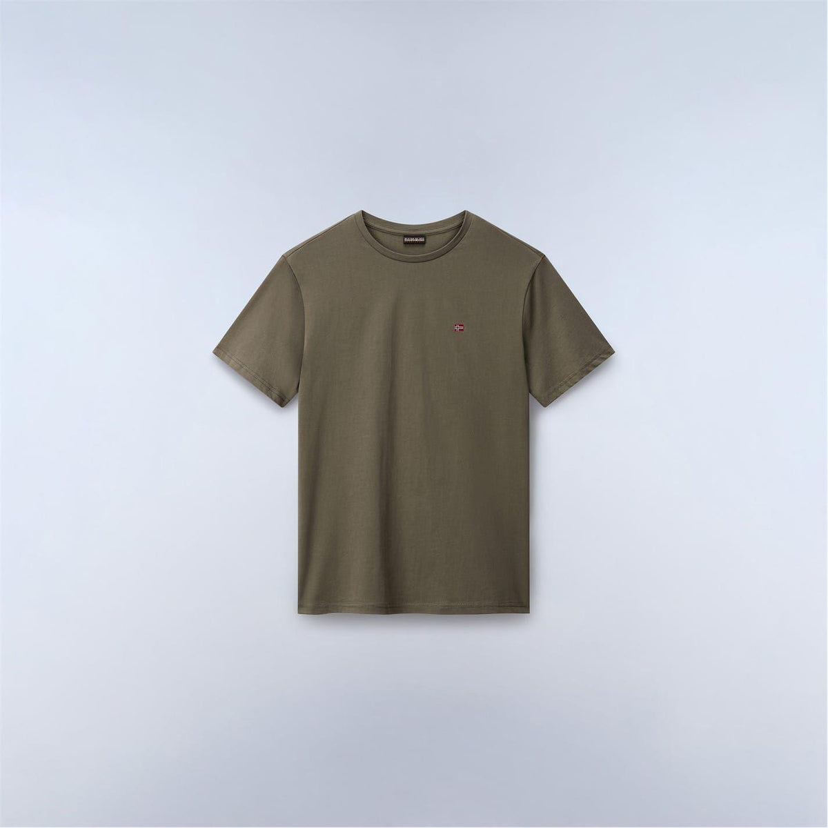 Tea - Front - Napapijri Mens Salis Logo Short-Sleeved T-Shirt