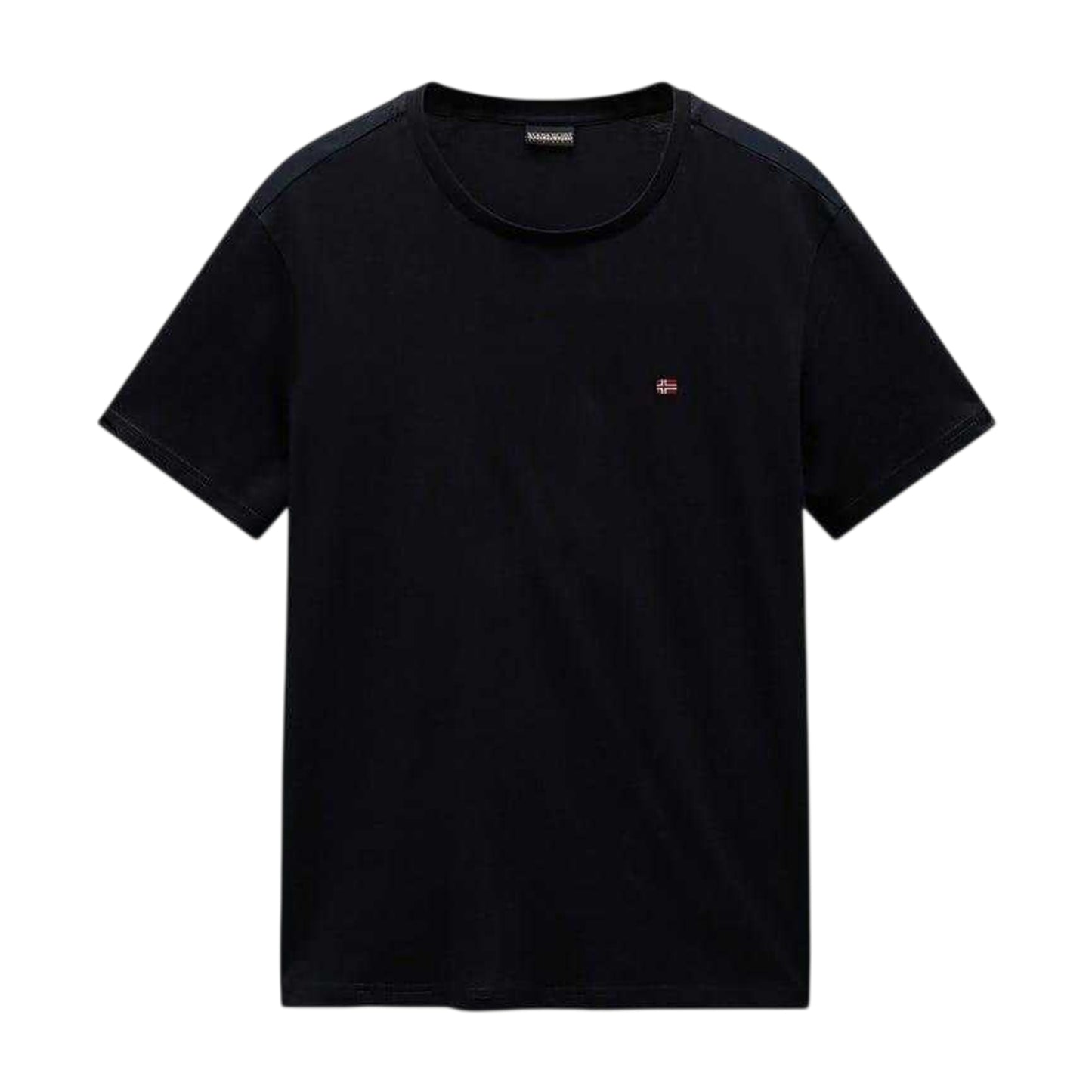 Black - Front - Napapijri Mens Salis Logo Short-Sleeved T-Shirt