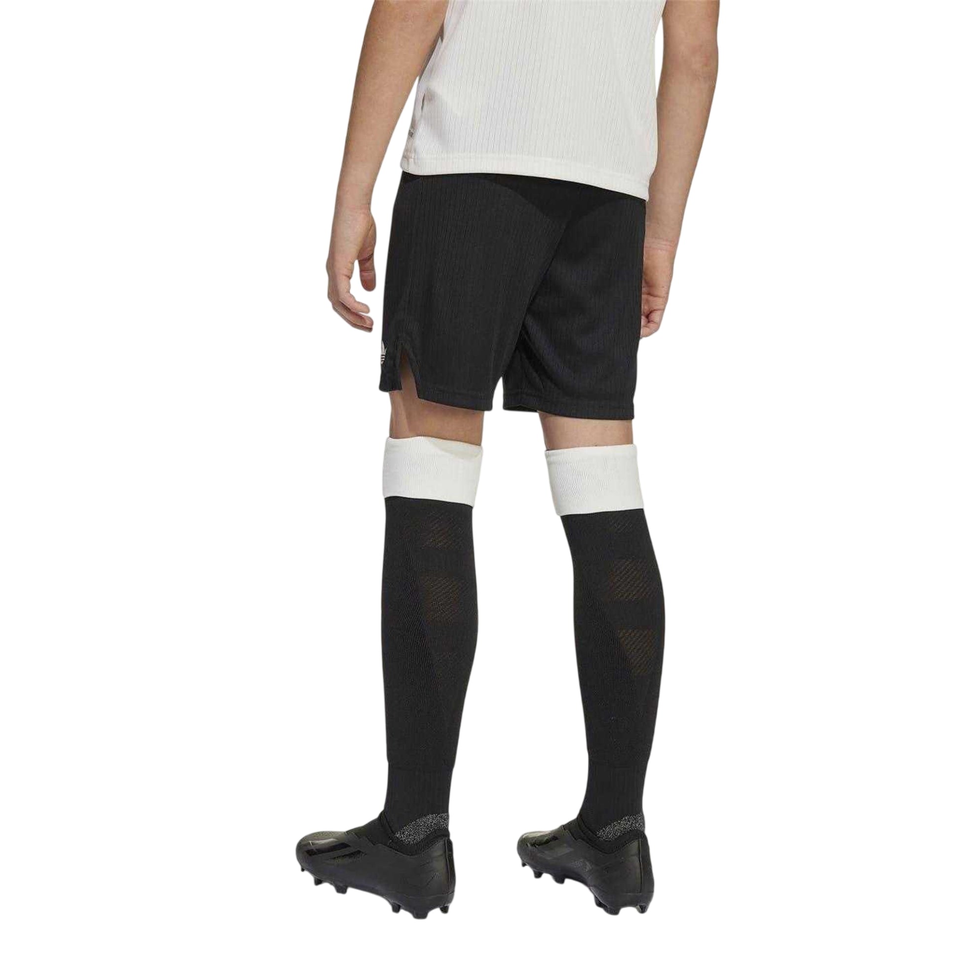 Black - Back - Adidas Childrens-Kids Germany 125th Anniversary Football Shorts
