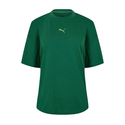 Vine Green - Front - Puma Womens-Ladies Train Oversized T-Shirt