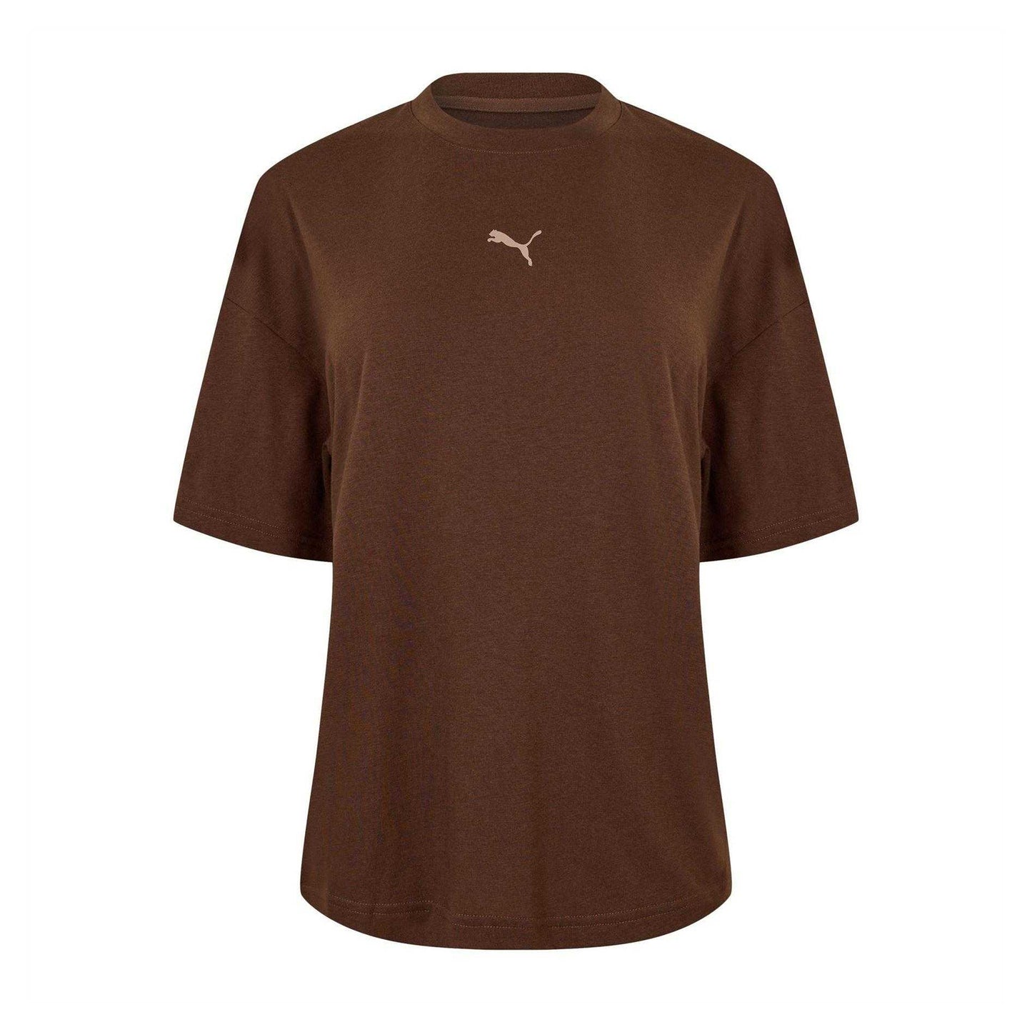 Espresso Brown - Front - Puma Womens-Ladies Train Oversized T-Shirt