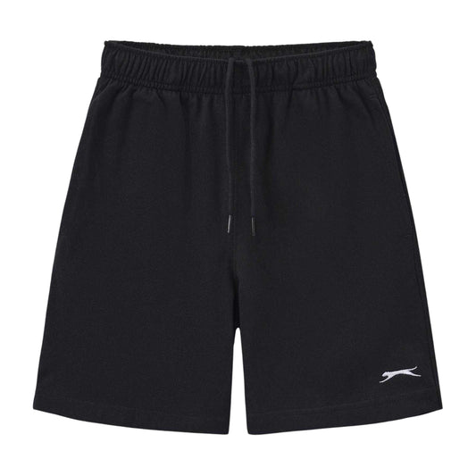 Black - Front - Slazenger Childrens-Kids Jersey Shorts
