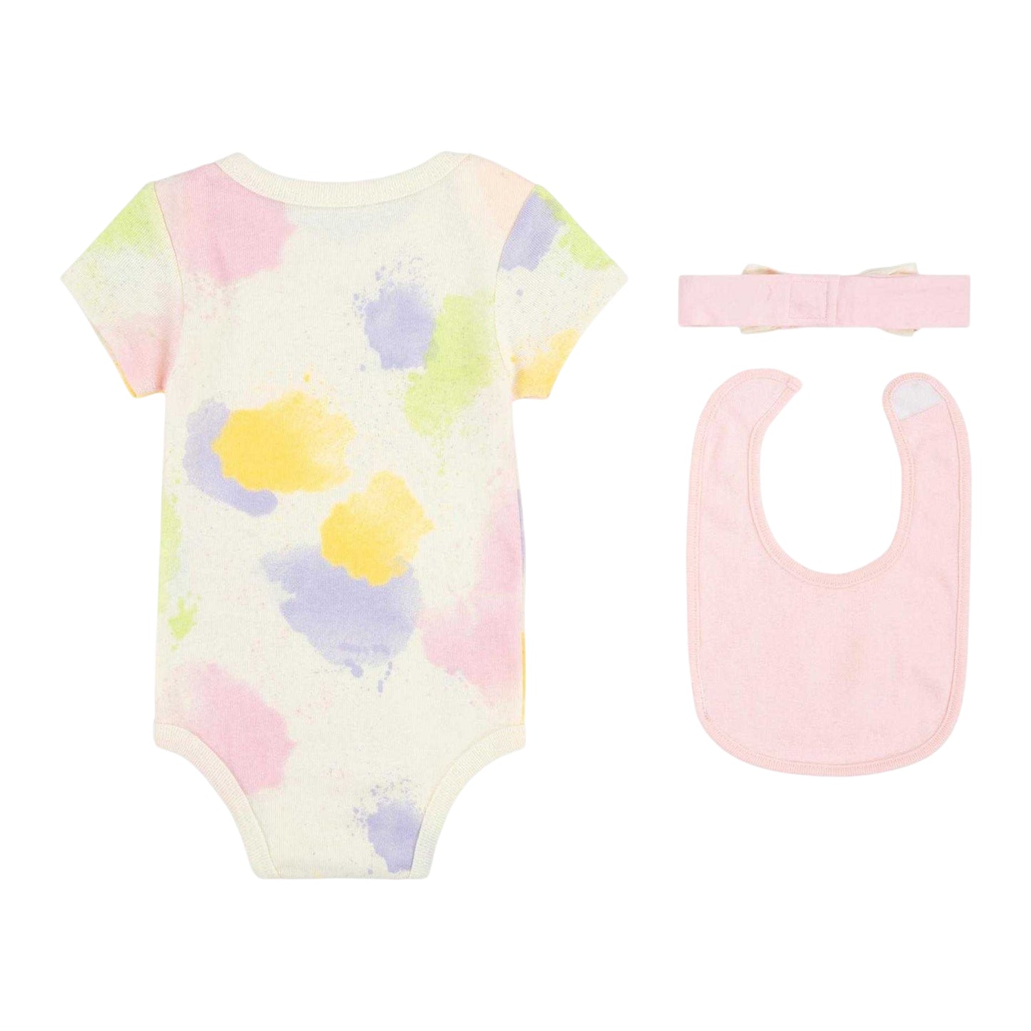 Coconut Milk - Back - Nike Baby Girls Tie Dye Bodysuit Set