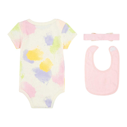Coconut Milk - Back - Nike Baby Girls Tie Dye Bodysuit Set