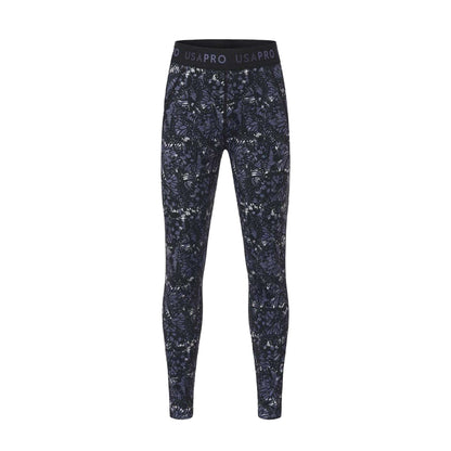 Black - Front - USA Pro Girls Butterfly Leggings