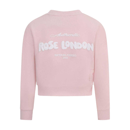 Pink - Back - Rose London Girls Sweatshirt